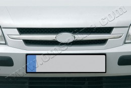 Накладки на решетку радиатора Hyundai Getz HB 2002-2011 (2шт.нерж.) Omsa