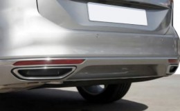 Накладки на глушитель Volkswagen Passat B8 2015- (2шт.нерж.) Carmos