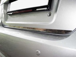 Нижняя кромка багажника Chevrolet Aveo T300 SD 2011- (нерж.) Carmos