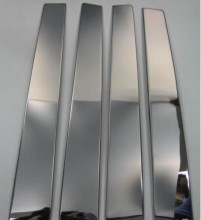 Молдинги дверных стоек Mitsubishi L200 (2007-) (нерж.) 6 шт