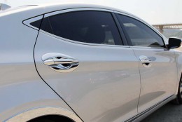Полный комплект окантовки стекол Hyundai Elantra MD 2011-2015 (10шт.нерж.) Omsa