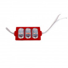Модуль светодиодный 3 LED (линзы монетки) красный