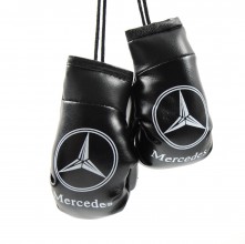Боксерские перчатки на зеркало заднего вида Mercedes черные SG