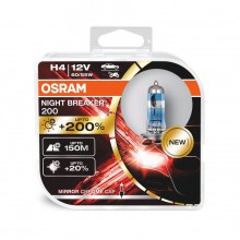  Osram Night Breaker H4 12V 55W +200% (duobox) 64193NB200-BOX
