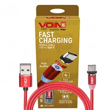  Voin 2301C USB - Type-C 2,4 1m  Red (MC-2301C RD)