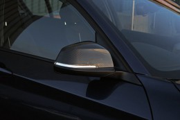 Накладки на зеркала BMW 1 (F20) 2011- 5D (2 шт, карбон) Omsa