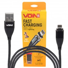 Кабель Voin 6101L BK USB - Lightning 3,0A 1м магнитный Black (VC-6101L BK)