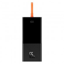  Baseus Elf Digital Display Fast Charging 20000mAh 2USB 1Type-C + Type-C Cable 65W 5A (PPJL000001) Black