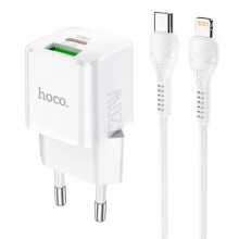    Hoco N20 Type-C to Lightning Cable Prestige 1USB 1Type-C 20W 3A QC-PD