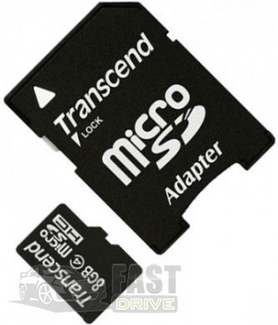 Transcend   Transcend MicroSDHC 8Gb Class 4 + SD adapter