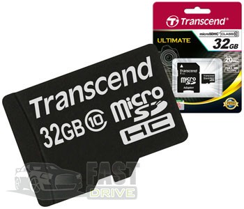 Transcend   Transcend MicroSDHC 32Gb Class 10 + SD adapter