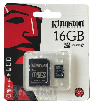 Kingston   Kingston MicroSDHC 16Gb Class 10 ()