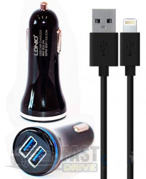 LDNIO  USB LDNIO DL-C23 3.1A Black lighting