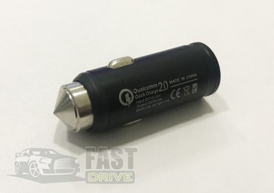 KMT Car charger metal USB 5v 2A () Qwick charger