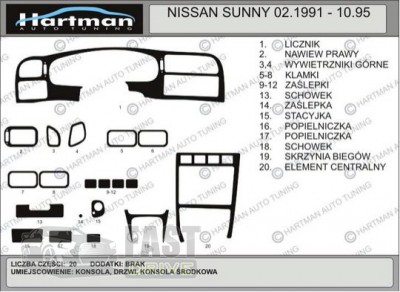 Hartman     Nissan Sunny 1990-1995 (- 20 .)  Hartman