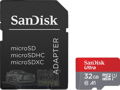 SanDisk   SANDISK microSDHC 32GB Ultra Class 10 UHS-I 98MB/s +SD