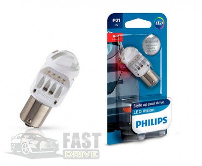 Philips LED  Philips Vision LED P21 12V Red 12839REDB1