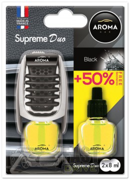 Aroma Car  Aroma Car Supereme Duo Slim 2x7 - Black