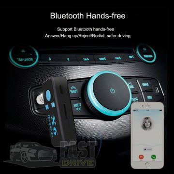  Bluetooth AUX   X6 Bluetooth Car Kit (Mini Jack 3,5 )