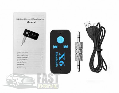  Bluetooth AUX   X6 Bluetooth Car Kit (Mini Jack 3,5 )