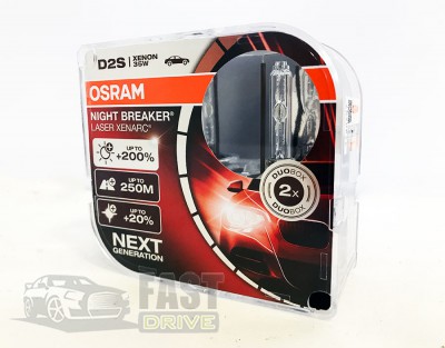 Osram    Osram D2S Xenarc Night Breaker Laser 66240XNL-HCB Duobox