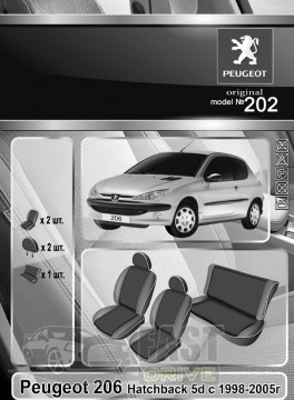 Emc Elegant  Peugeot 206 Hatch 5d  1998-2005   +  Eco Comfort Emc Elegant