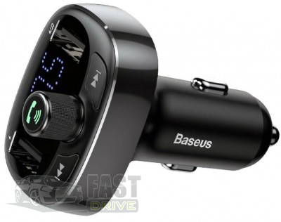 Baseus   FM- Baseus T-Typed Wireless MP3 (CCALL-TM01) Black