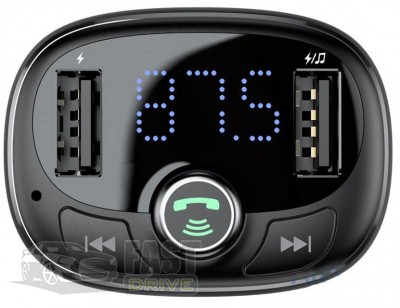 Baseus   FM- Baseus T-Typed Wireless MP3 (CCALL-TM01) Black