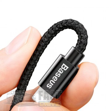 Baseus   Baseus Small Screw Car Charger Set Lightninig 2 USB 3.4A  Black (TZXLD-A01)
