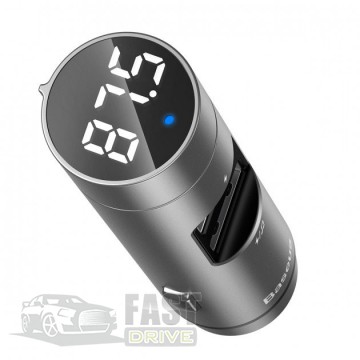 Baseus   FM- Baseus Energy Column Car Wireless MP3 (CCNLZ-0S) Silver