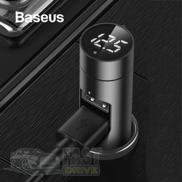 Baseus   FM- Baseus Energy Column Car Wireless MP3 (CCNLZ-0G) Black