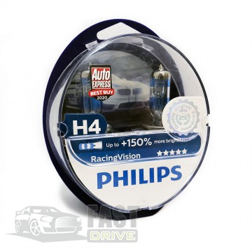 Philips  Philips Racing Vision H4 12V 60/55W +150% (12342RVS2) Germany