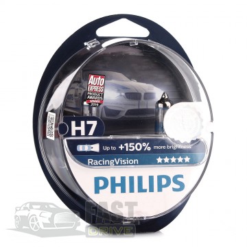 Philips  Philips Racing Vision H7 12V 55W +150% (12972RVS2) Germany