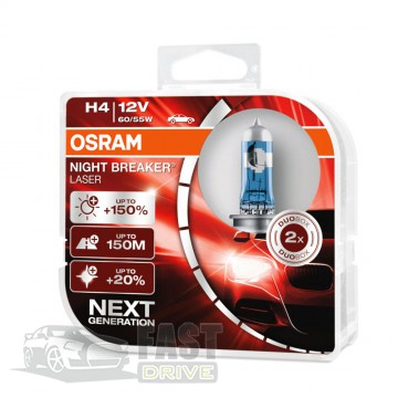 Osram  Osram Night Breaker Laser H4 12V 60/55W +150% 64193NL-HCB 472NL