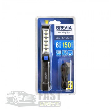 Brevia      Brevia LED Pen Light 6SMD 1W LED 150Lm 900mAh MicroUSB 11210
