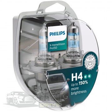 Philips  Philips X-tremeVision H4 12V 60/55W +150% (12342XVPS2)