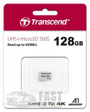 Transcend   Transcend MicroSDXC 128Gb Class 10  (TS128GUSD300S)