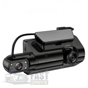 Hoco  HOCO Dual Cameras Driving Recorder Di07 2 Camera HD Black