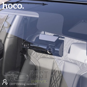 Hoco  HOCO Dual Cameras Driving Recorder Di07 2 Camera HD Black