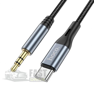 Hoco  HOCO Type-C - AUX Digital audio conversion cable DUP03 Grey