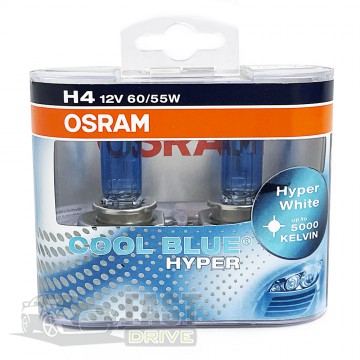 Osram  Osram Cool Blue Hyper H4 60/55W 12V 5000K 62193CBH