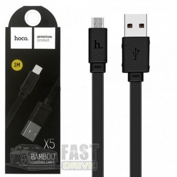 Hoco   USB  microUSB Hoco - X5 Bamboo 2,1 1m 