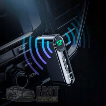 Baseus Bluetooth AUX   Baseus Qiyin AUX Car Receiver WXQY-01 Black