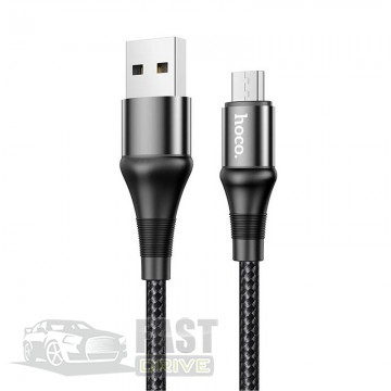 Hoco  HOCO X50 USB - MicroUSB Excellent charging data cable 2.4A 1m Black