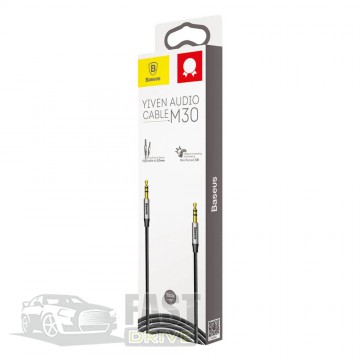 Baseus  AUX Baseus Yiven Audio Cable M30 1M Silver-Black (CAM30-CS1)