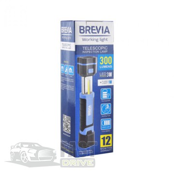 Brevia    Brevia LED 3W COB+1W LED 300lm 2000mAh microUSB 11340