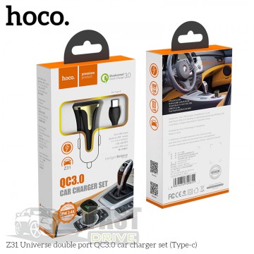 Hoco   Hoco Z31 Universe Type-C cable 2USB, QC3.0, 3.4A, 18W (709851)
