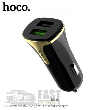 Hoco   Hoco Z31 2USB, QC3.0, 3.4A, 18W (709790)
