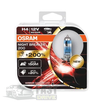 Osram  Osram Night Breaker H4 12V 55W +200% (duobox) 64193NB200-BOX