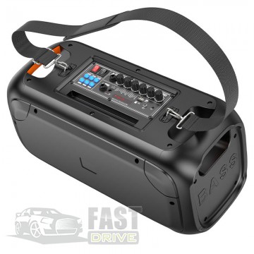Hoco     Hoco Party Wireless Dual mic BT Speaker BS54 BT5.1 2Mic AUX FM TF